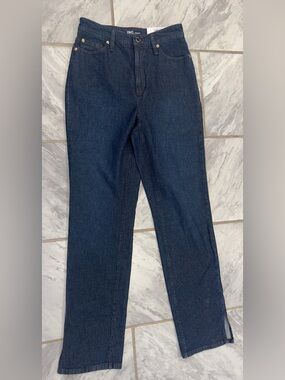 NWT INC International Concepts Womens Straight Dark Blue Jeans Size 6 (28W)
